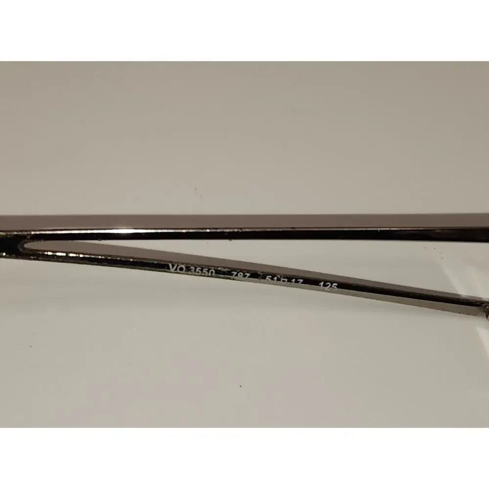 Vogue Eyeglasses, Frames Only, VO 3550 787, 51-17-125, Metal Silver Womens